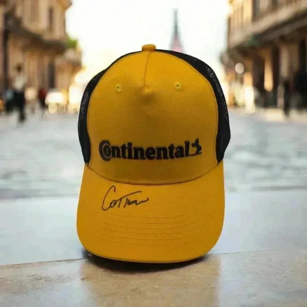 Continental Tire Signed Hat Autographed by 1 Cotton?
